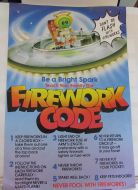 Original  ALIEN SPACECRAFT FIREWORK CODE POSTER Version 2 