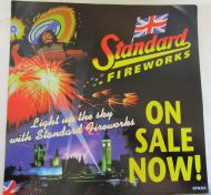 Original  STANDARD FIREWORKS ON SALE NOW POSTER LONDON IMAGE BOTH SIDES