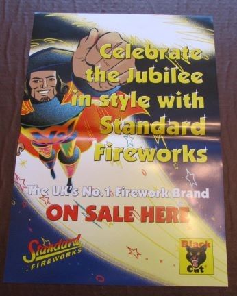 STANDARD BLACK CAT FIREWORKS JUBILEE POSTER