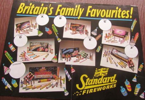 Original STANDARD FIREWORKS POSTER 