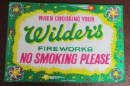WILDERS FIREWORKS NO SMOKING POSTER