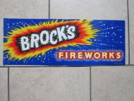 BROCKS FIREWORKS BANNER POSTER