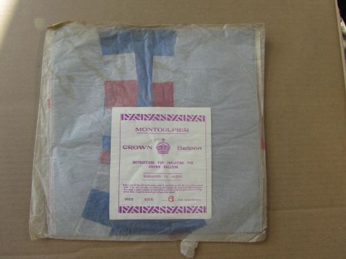 EARLY 1930's  FIRE BALLOON  MONTGOLFIER CROWN   (SA)