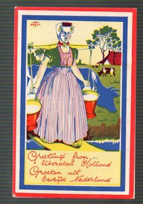 1944 GREETINGS FROM LIBERATED HOLLAND